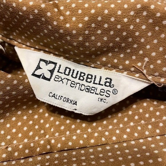 VTG Lou Ella Extendables poly blouse w/ bow sz 6/7 - Picture 12 of 12